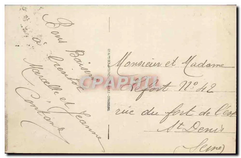 Trouville - Vista geral — editor Bilhete postal antigo n°2 - Verso