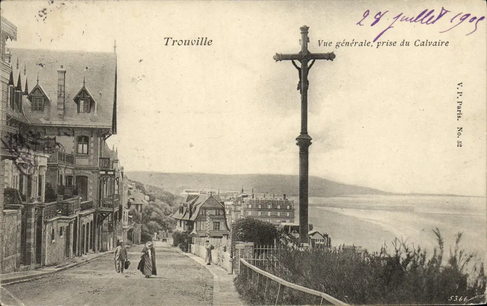 Trouville — Allgemeiner Blick vom Calvary — V.P. Paris, Nr. 52 - Vorderseite