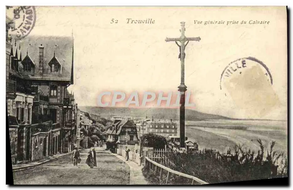 Trouville — Allgemeiner Blick vom Calvary — Verlag Calvaux, Nr. 52 - Vorderseite