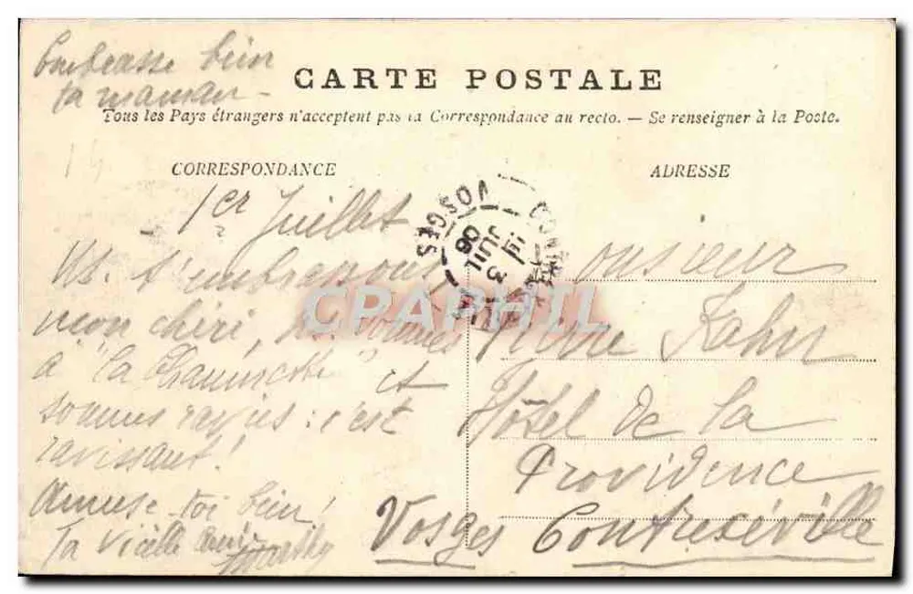 Trouville — Allgemeiner Blick vom Calvary — Verlag Calvaux, Nr. 52 - Rückseite