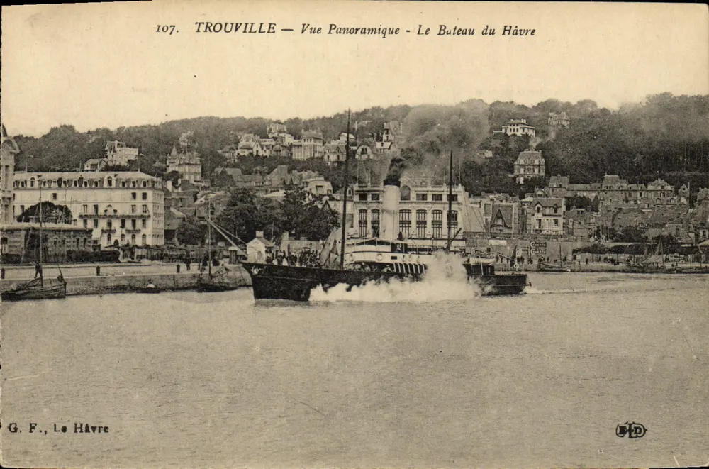 Trouville — Panoramablick - Das Schiff von Le Havre — G. F., Le Havre - Vorderseite