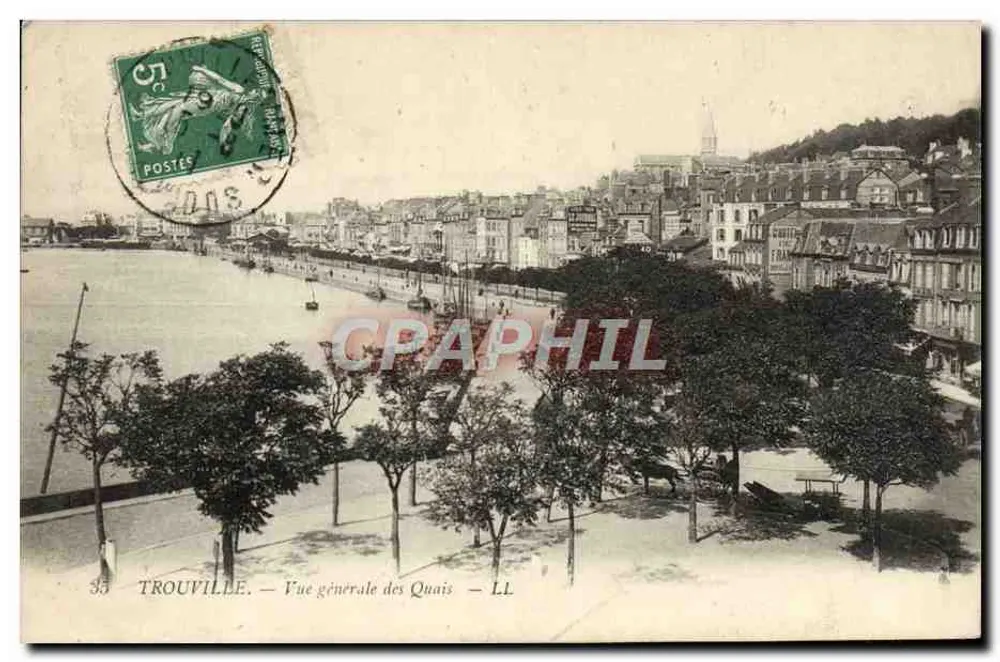 Trouville — Allgemeiner Blick auf die Kais — LL - Vorderseite