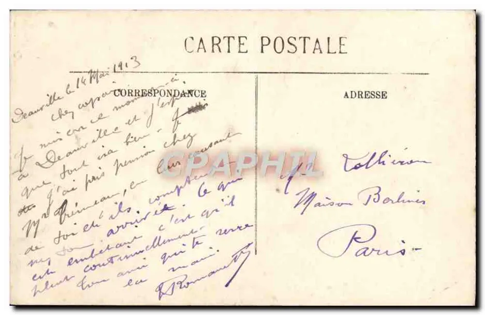 Trouville — Ansicht vom Deauville-Pier — LL. n°224 - Rückseite