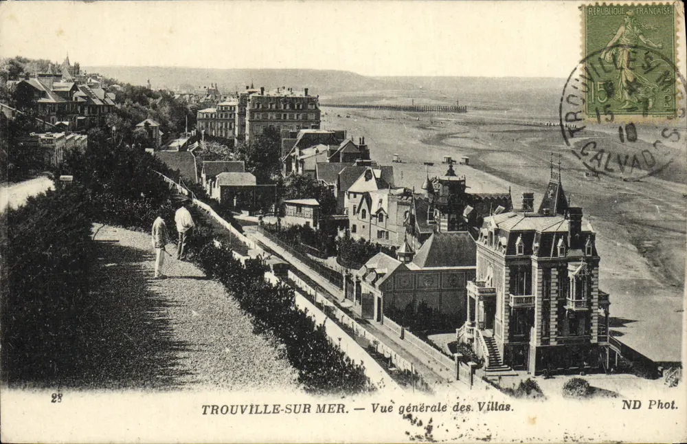 Trouville-sur-Mer — Allgemeiner Blick auf die Villen — ND Phot. - Vorderseite