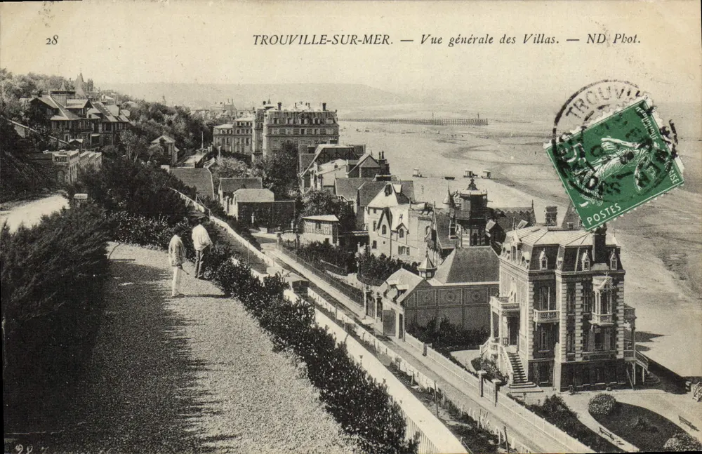 Trouville-sur-Mer — Allgemeiner Blick auf die Villen — ND Phot. - Vorderseite