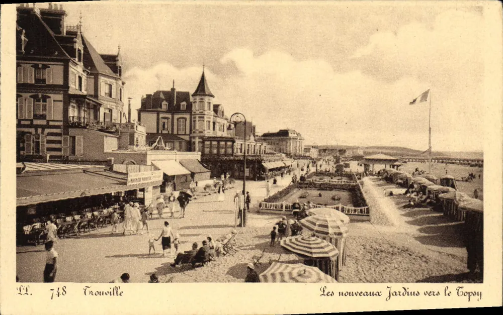 Trouville — Die neuen Gärten in Richtung Topsy — LL. 748 - Vorderseite