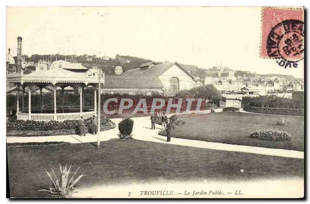 Trouville — O Jardim Público — LL. — n°7 - Frente