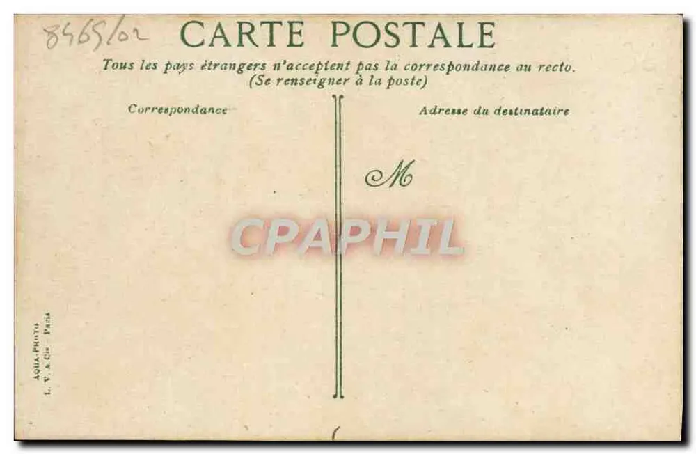 Trouville - Sonnenuntergang am Meer — A. Y. & Cie, Paris - Rückseite