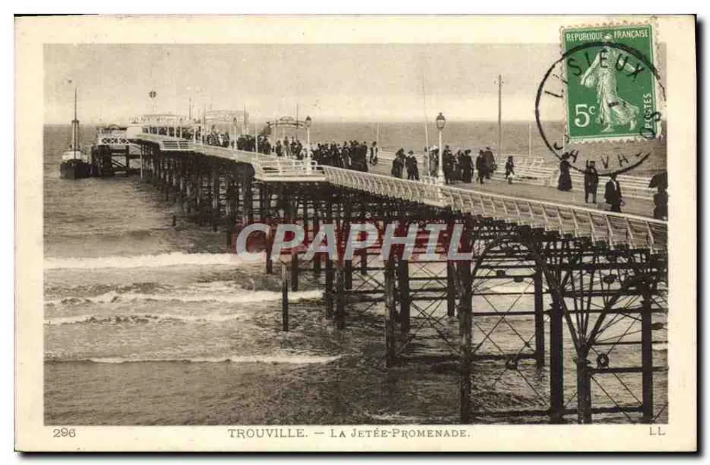 Trouville — A Enseada-Promenade — LL, n°296 - Frente