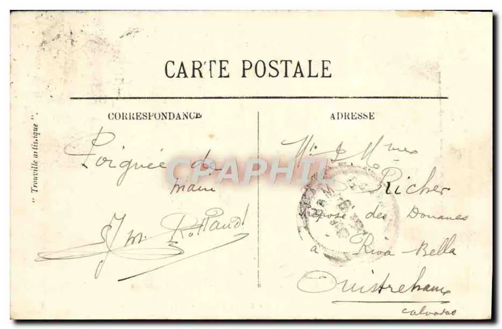 Trouville — A Enseada-Promenade — LL, n°296 - Verso