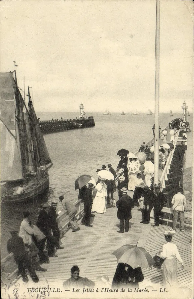 Trouville — Die Piers zur Gezeitenzeit — LL. - Vorderseite
