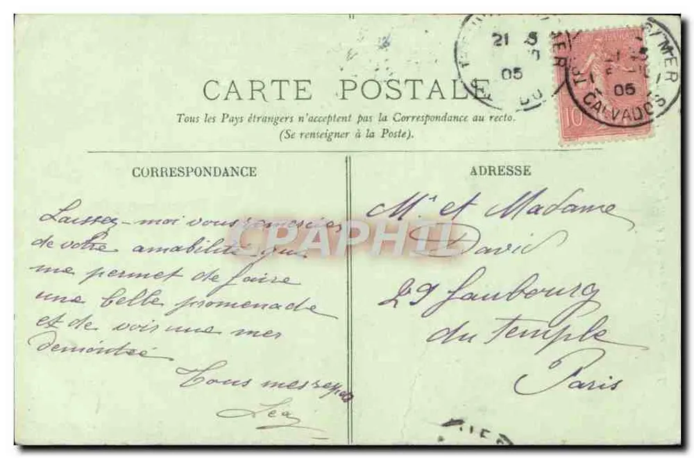 Trouville — Die Piers zur Gezeitenzeit — LL. - Rückseite
