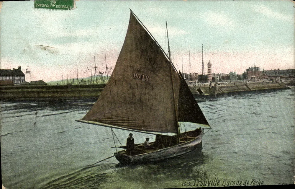 Trouville - Barco de pesca — editor República Francesa, n° 1612 - Frente