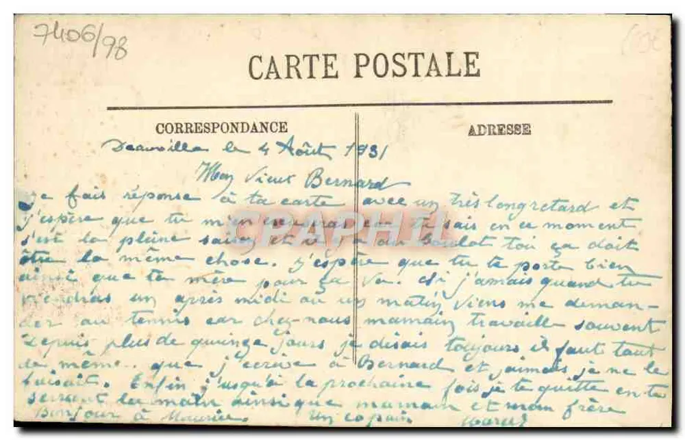 Trouville — Pêcheurs — LL. — n°100 - Verso