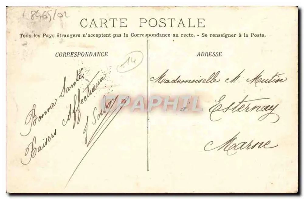 Trouville — Die Strände und das Hotel de Paris — LL. — Nr. 17 - Rückseite