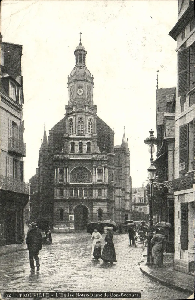 Trouville - Die Kirche Notre-Dame de Bon-Secours — Verlag L.V.A. Ch - Vorderseite