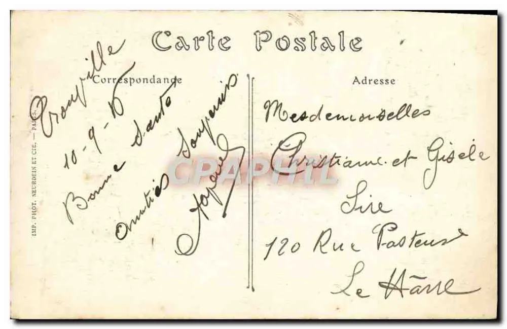 TROUVILLE-SUR-MER — Kirche von Bonsecours — LIP. PHOT. NEUBOGEN ET CIE. n°26 - Rückseite