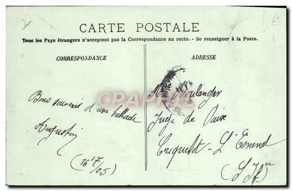 Trouville — Igreja Nossa Senhora — LL. n°121 - Verso