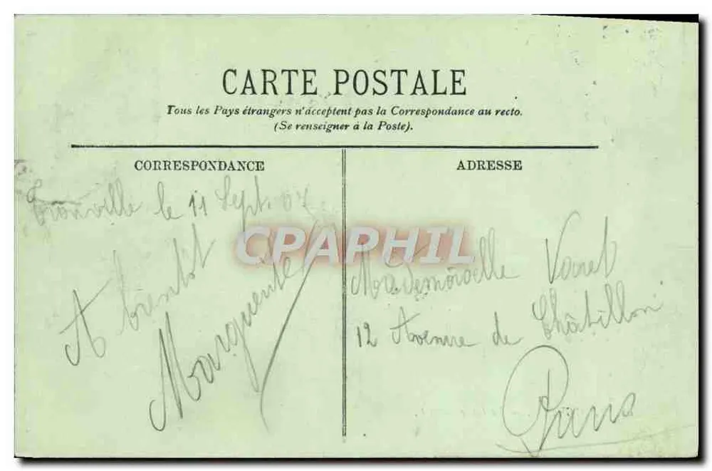 Trouville — A Estação — LL. - Verso