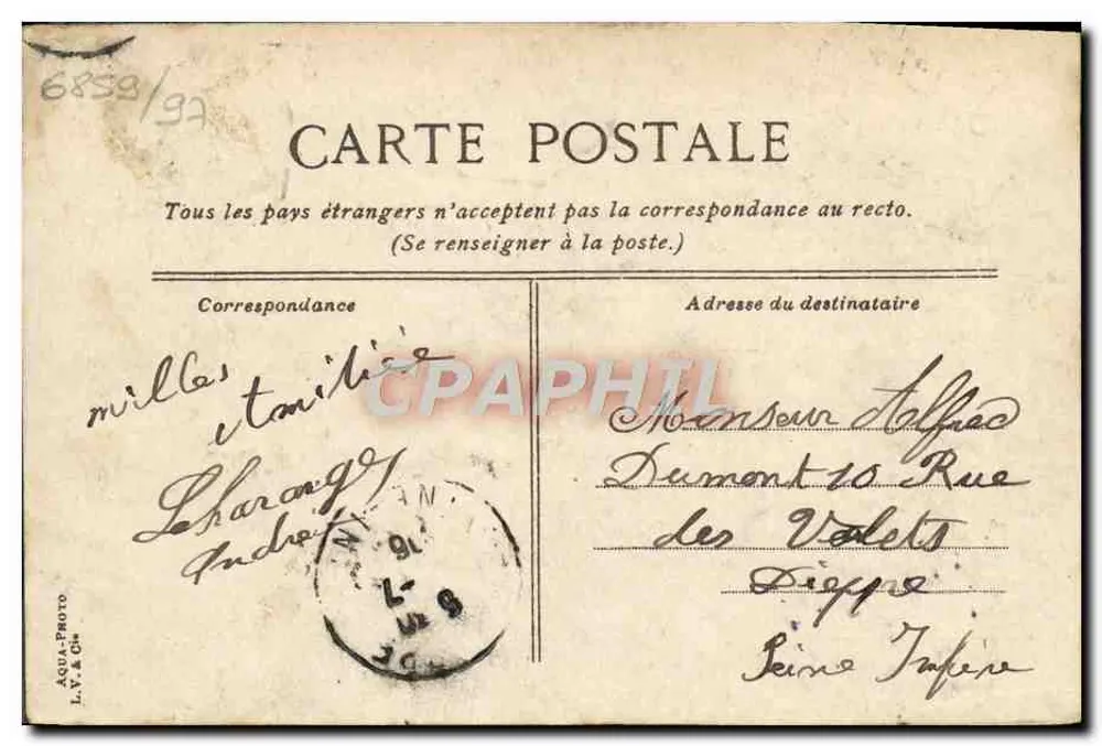 Trouville - O hotel de Paris — editor L.Y. & Cie, n°32 - Verso