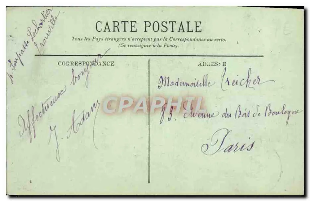 Trouville — Hotel und Rue de Paris — LL. n°28 - Rückseite