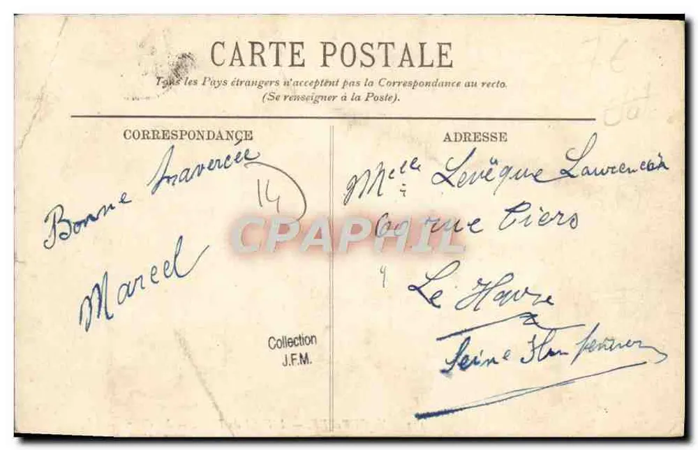 Trouville — L'Hôtel de Paris — La Cour — éditeur L.L. n°153 - Rückseite