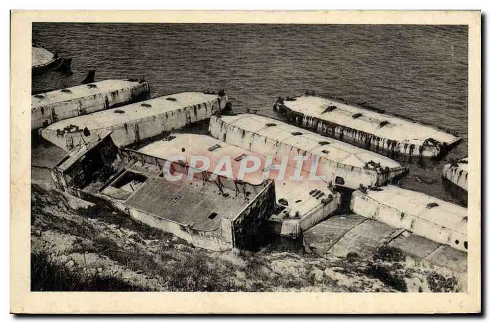 Arromanches - Betonboote für den Landung - Verleger nicht sichtbar - Vorderseite