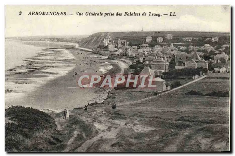 Arromanches — Allgemeiner Blick von den Tracy-Klippen — LL - Vorderseite