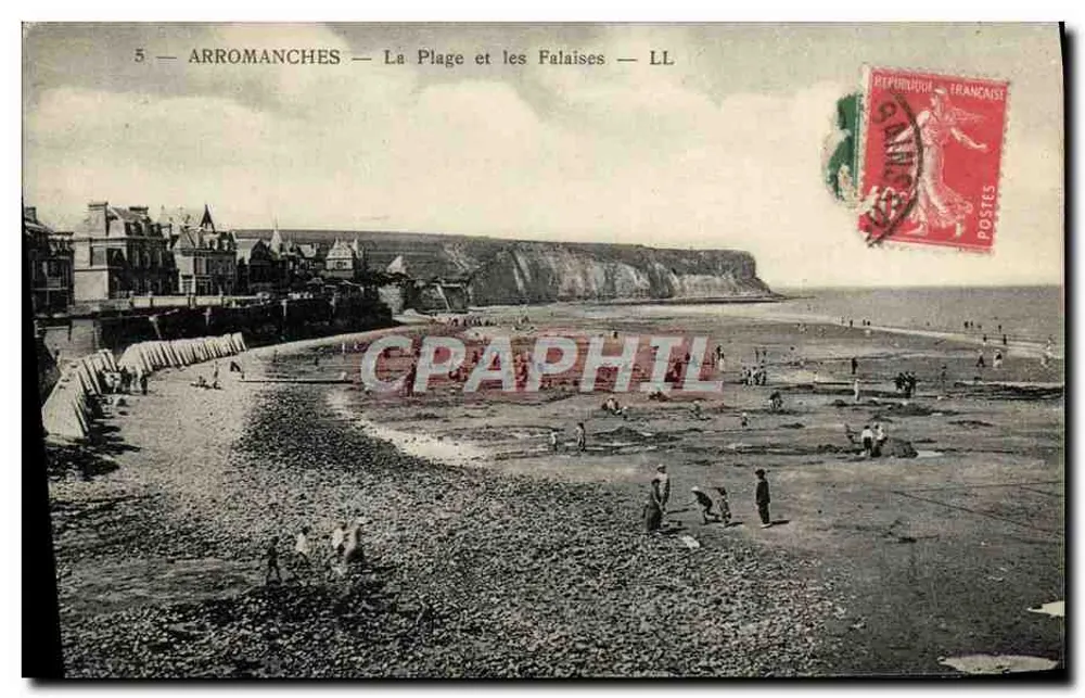Arromanches — A Praia e as Falésias — LL - Frente