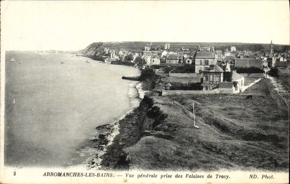 Arromanches-les-Bains — Allgemeiner Blick von den Tracy-Klippen — ND. Phot. - Vorderseite