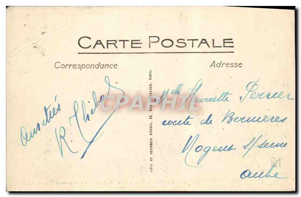 Arromanches-les-Bains — Ein Effekt des Brandungsbruchs in der Bucht bei einer hohen Flut — Éditeur ND, n°13 - Rückseite