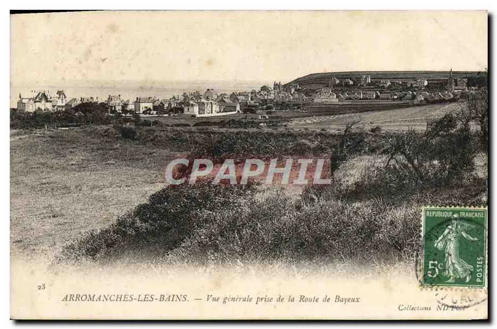 Arromanches-les-Bains — Allgemeiner Blick vom Bayeux-Weg — Sammlung ND Piot - Vorderseite