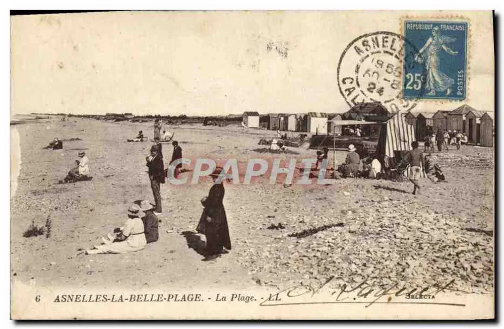 Asnelles-la-Belle-Plage — La Plage — éditeur SELECTA, n°6 - Frente