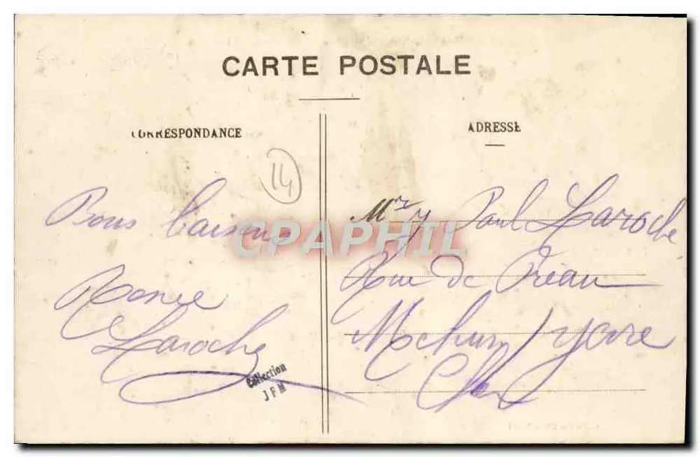 Asnelles-la-Belle-Plage — La Digue et les Villas — Collection LM, N° 94 - Rückseite