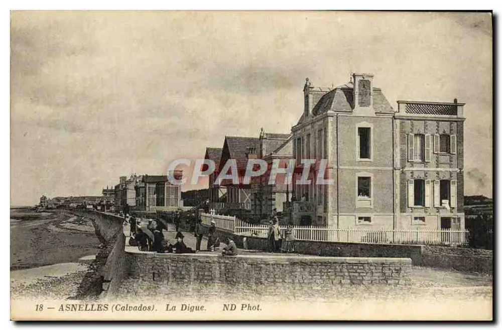 Asnelles (Calvados) — A Dique — ND Fot. - Frente