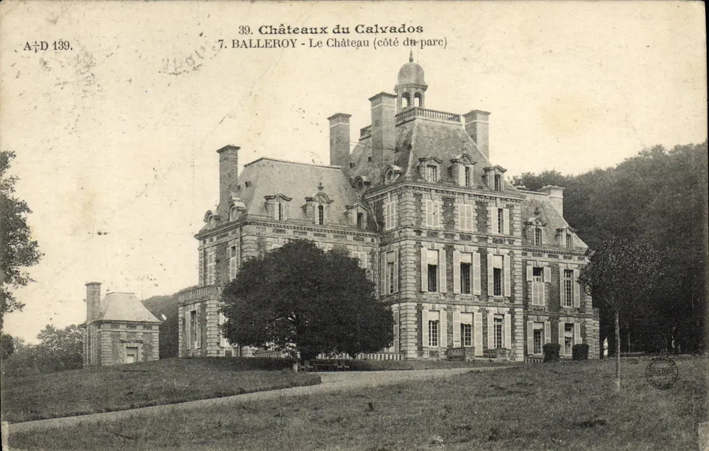 Balleroy - Das Schloss (Seite des Parks) — Schlösser des Calvados, Serie A+D 139 - Vorderseite