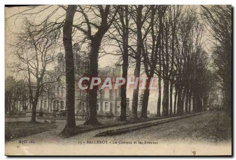 Balleroy - Das Schloss und die Alleen — A. Dubosc, Verlag, Nr. 13 - Vorderseite