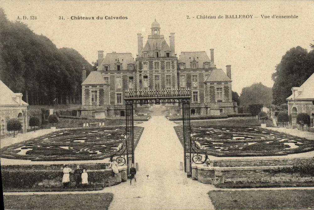 Schloss Balleroy — Übersicht — A.D. 134, Serie Schlösser des Calvados - Vorderseite