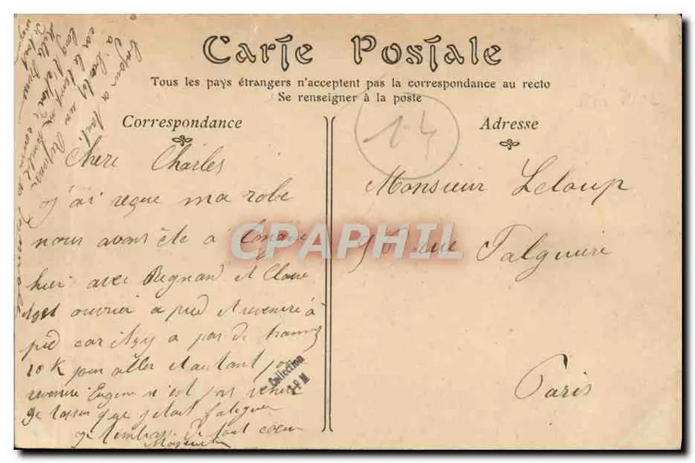 Bayeux — La Route de Port-en-Bessin — Éditeur N.D. (N° 54) - Rückseite