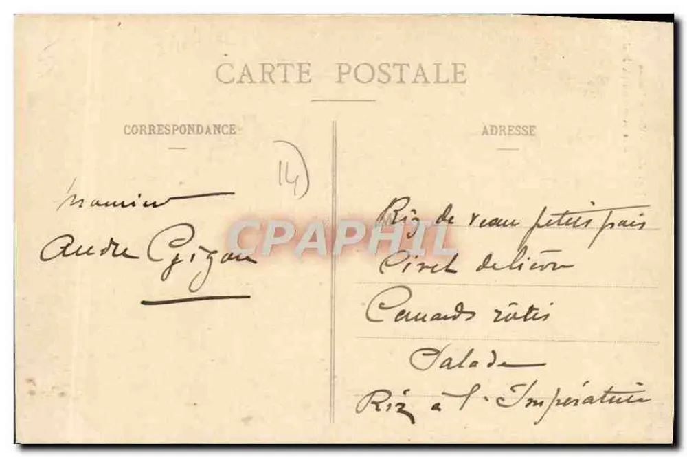 Bayeux - Alte Haus in der Rue St-Martin (12. Jahrhundert) — Verlag Labbé, n°9 - Rückseite
