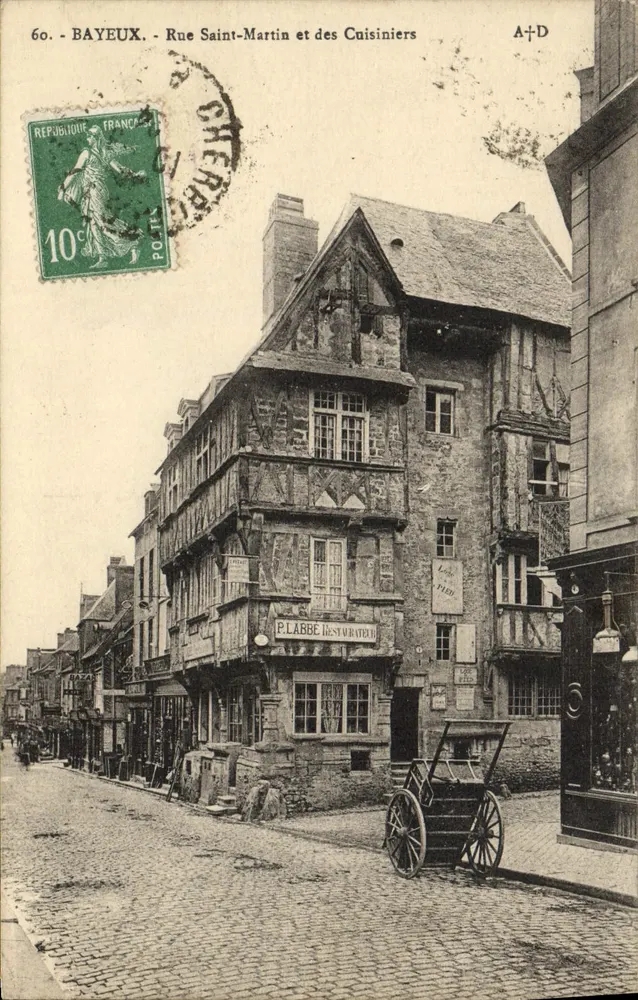Bayeux - Rue Saint-Martin und des Cuisiniers — A+D, Verlag A. Dubois - Vorderseite