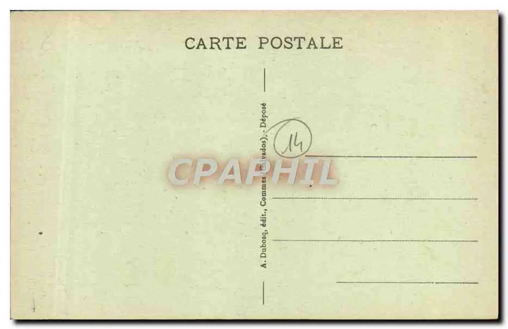 Bayeux - Straße Saint-Martin und Straße der Cuisiniers — A. Dubose, Verlag, Commes (Calvados) - Rückseite