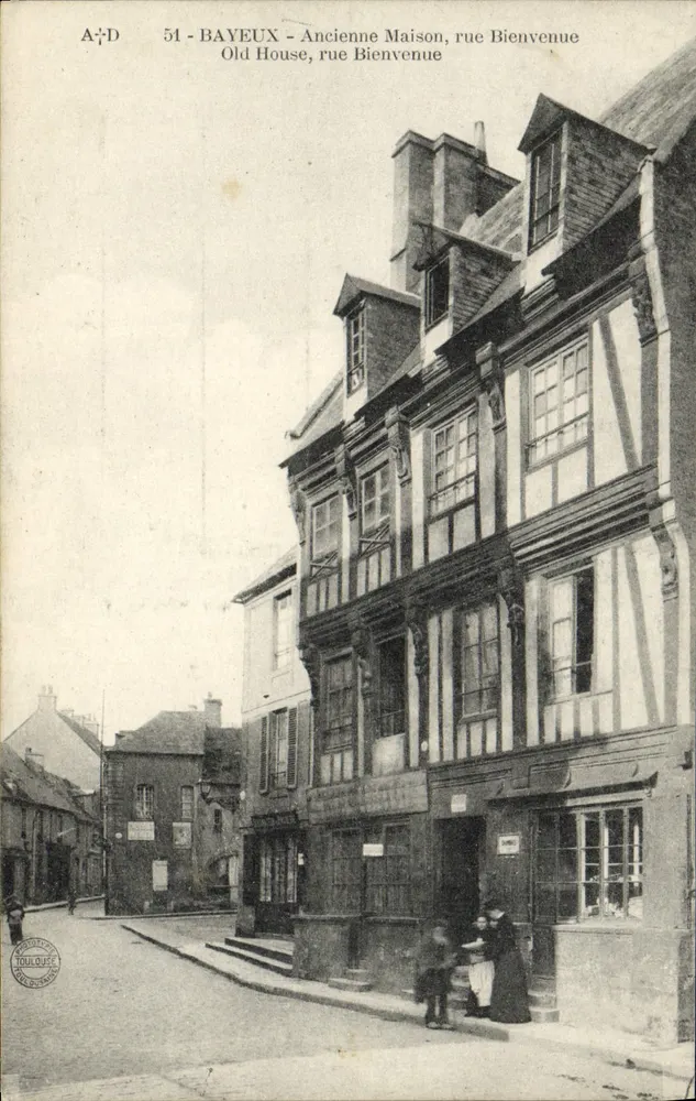 Bayeux — Altes Haus, rue Bienvenue — A. Duboesq, Verleger, Commes (Calvados) - Vorderseite