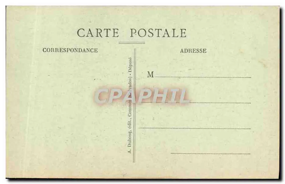 Bayeux — Altes Haus, rue Bienvenue — A. Duboesq, Verleger, Commes (Calvados) - Rückseite