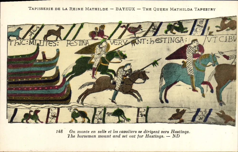Tapisserie der Königin Mathilda — Bayeux — Die Tapisserie der Königin Mathilda — Szene 148 - Vorderseite