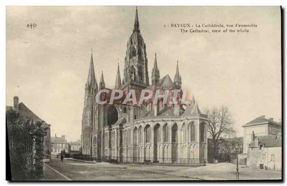 Bayeux — Katedra, widok ogólny — A. Dubosq, Depôt (Calvados) — n°2 - Awers