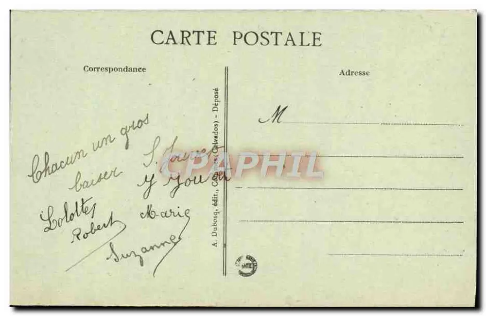 Bayeux — Katedra, widok ogólny — A. Dubosq, Depôt (Calvados) — n°2 - Rewers