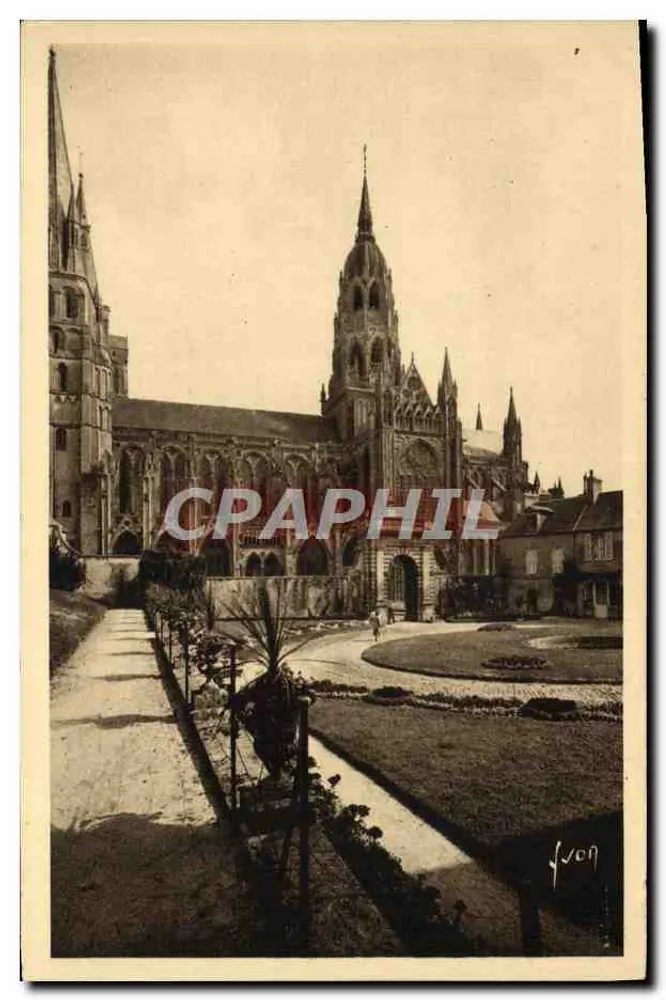 Bayeux — Jardins do Velho Bispo e a Catedral — Edição de Arte TVON - Frente