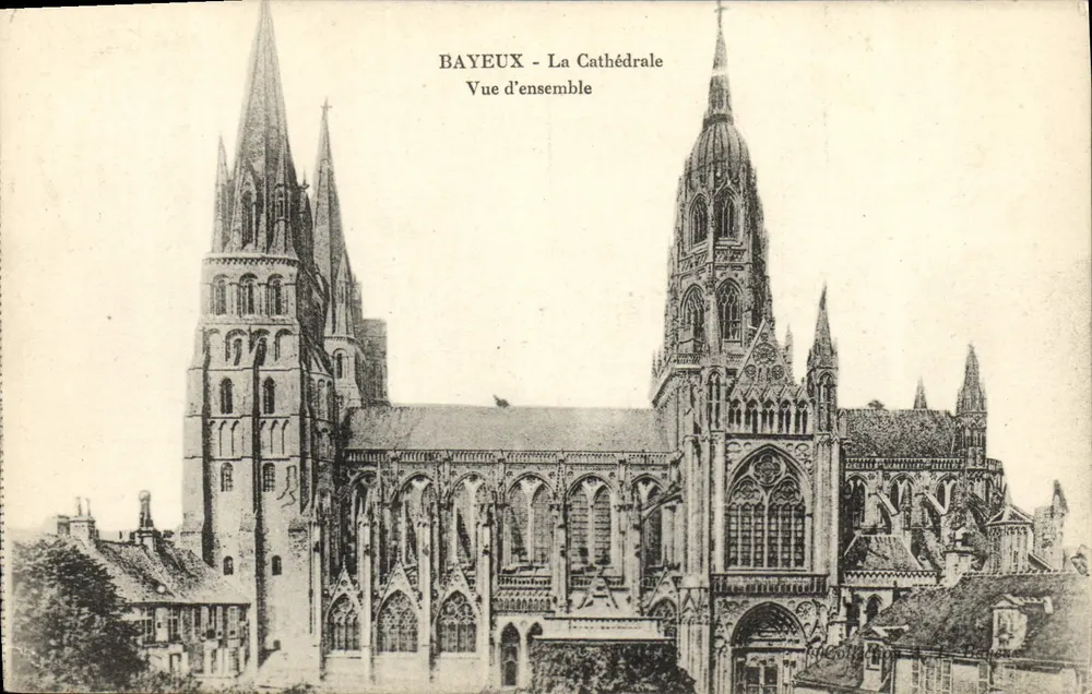 Bayeux - A Catedral - Vista geral - Frente