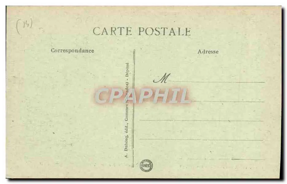 Bayeux - Catedral - Os Portais — A. Duhong, editor, n°10 - Verso